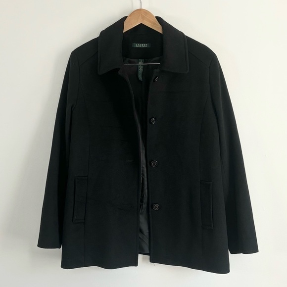 Lauren Ralph Lauren Wool Boxy Button Coat - Picture 2 of 12